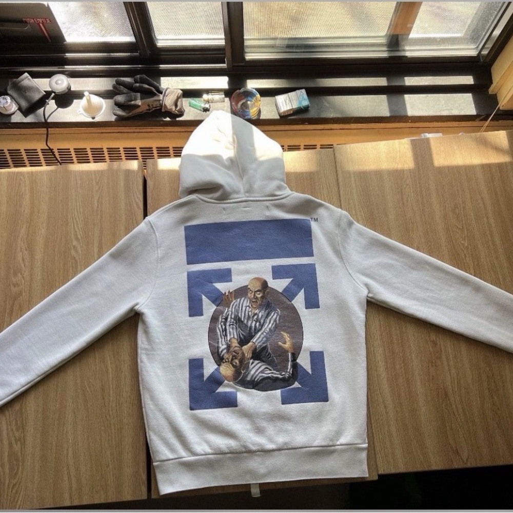 Off-White F/w 18 - Fight Zip-Up Hoodie (Authentic)